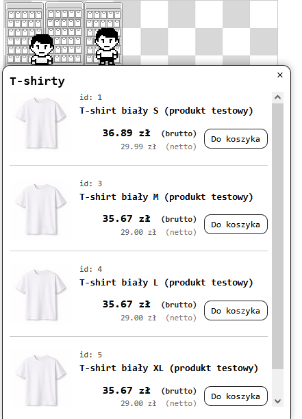 When a customer approaches a shelf, they can browse products.